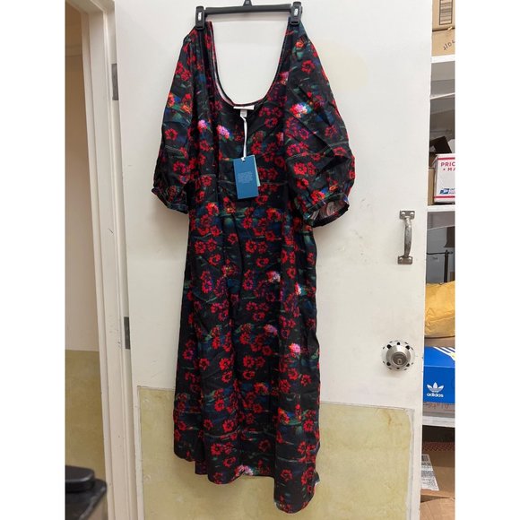 Women's Plus Size Floral Print Volume 3/4 Sleeve Dress - Rachel Comey x Target R - Picture 3 of 7